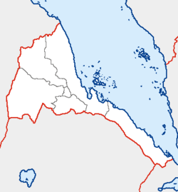 Lokalizační mapa Eritrey