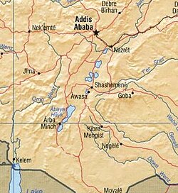 Mapa Etiopie 1