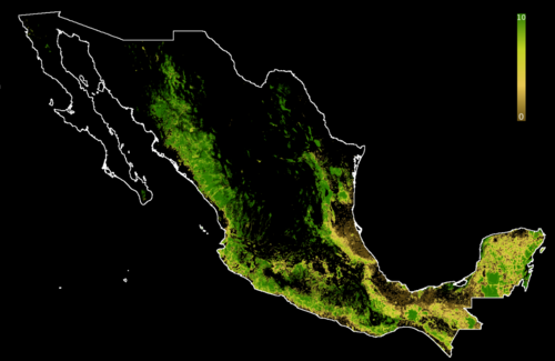 Mapa jazykové rodiny Mexika