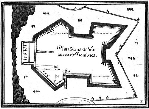 Fort Jesus - Mapa XVI. století
