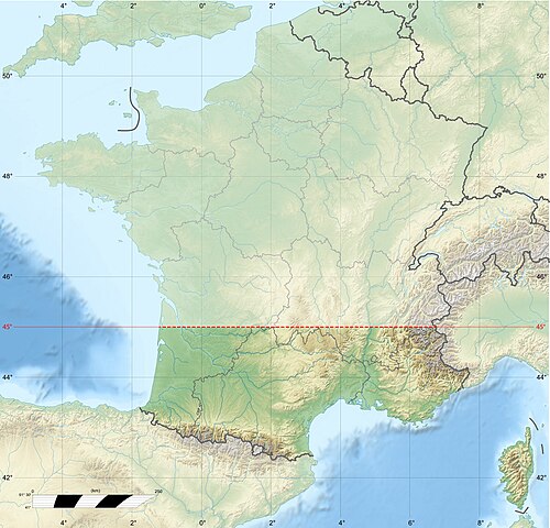 Francie Midi - 45° zeměpisná šířka