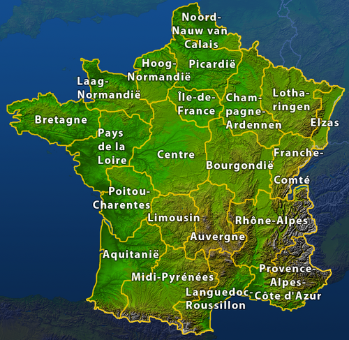 Francie - regiony NL