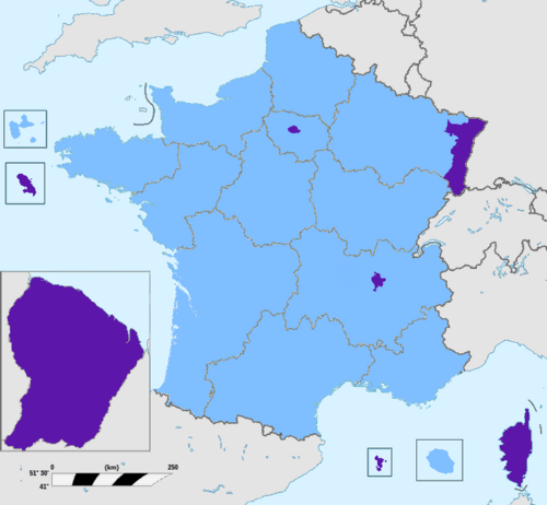 Francouzské regiony a územní samosprávy