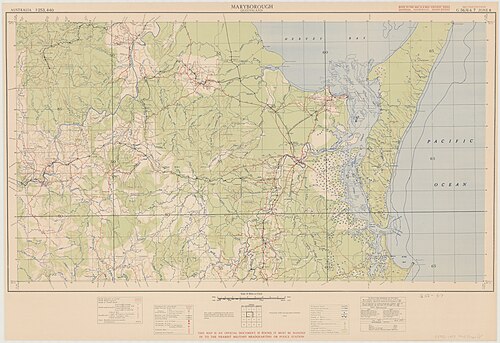Ostrov Fraser JZ - topomapa 1942