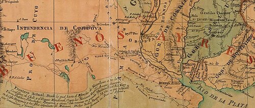 Indiánská hranice Virreinátství Río de la Plata 1804