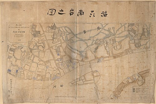 Mapa jižního území Fukushū