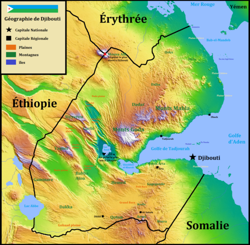 Geografie Džibutska