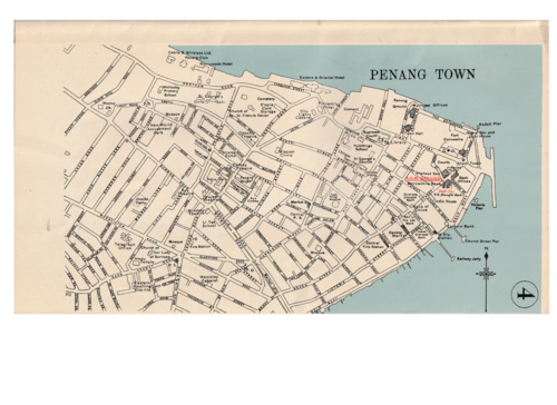 Georgetown - historická mapa