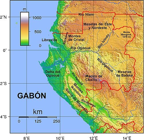 Gabon - Topografie