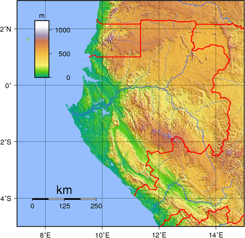 Topografie Gabonu