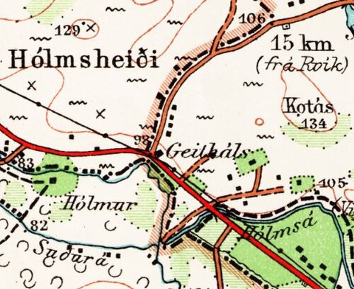 Mapa Geithálu