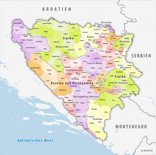Obce Bosny a Hercegoviny 2020