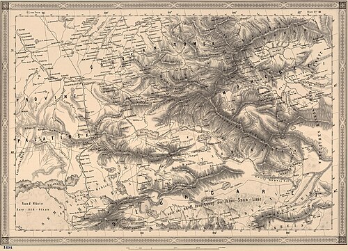 Obecná mapa střední Asie - Deska 3 (1874)