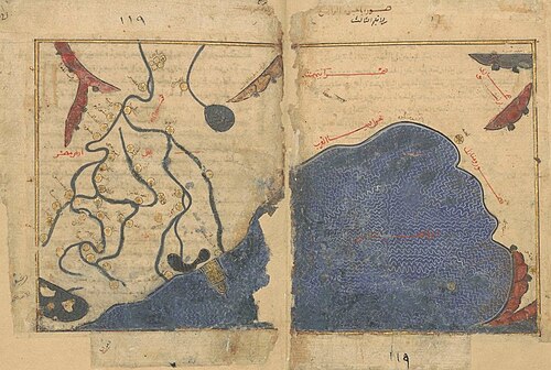 Mapa Egypta - 12. století