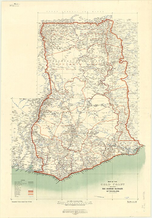 Mapa Ghany 1921