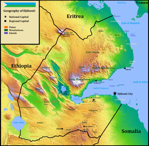 Geografie Džibuti