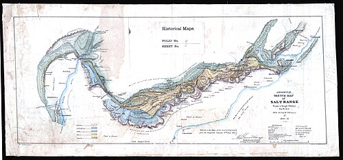Geologická mapa slanového pásu, 1851-52