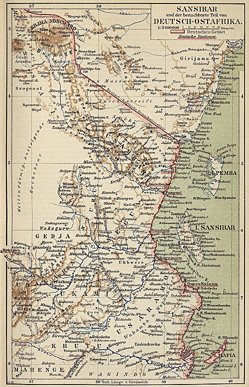 Německo-Východní Afrika 1890