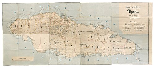 Německá mapa Samoa, 1914