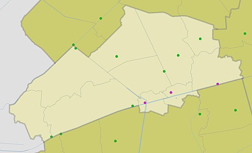 Administrativa mapa mesta Gia Rai