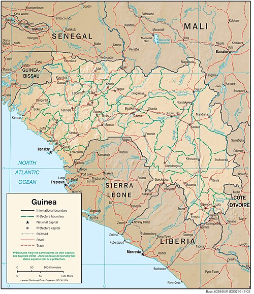 Fyzická geografie Guineje