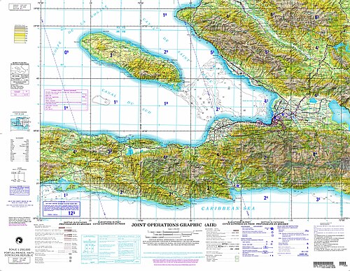 Haiti NE18-8 letecká mapa