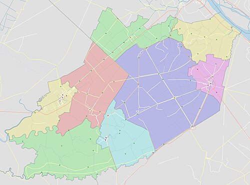 Administrativa mapa provincie Haugiang