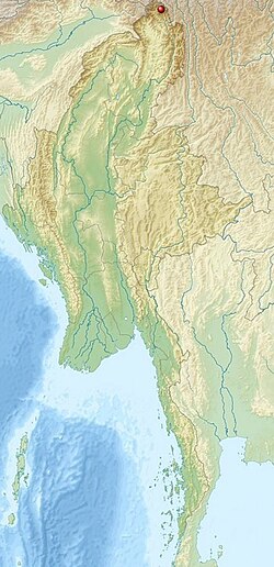 Hkakabo Razi - mapa Birmanie