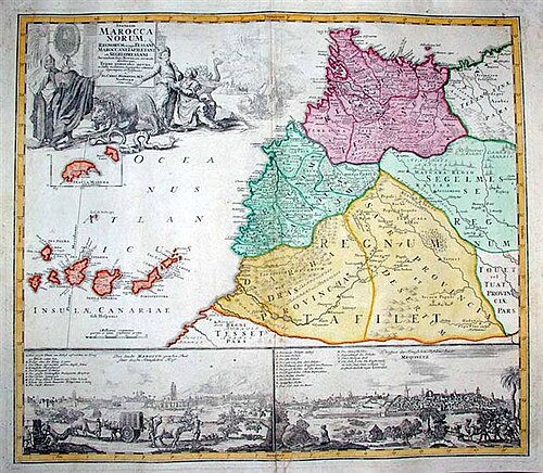 Marokko - Homann 1726