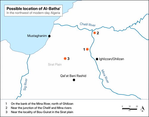 Hypotézy umístění Al-Bathy (angličtina)