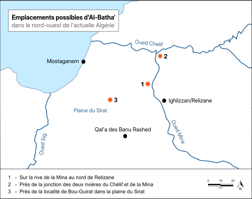 Hypotézy umístění Al-Bathy (francouzština)