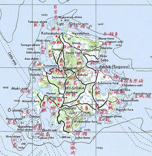 Mapa Iki-no-shima