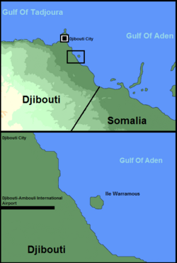 Mapa ostrova Warramous