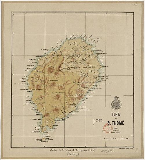 Ostrov Svatého Tomáše z roku 1888