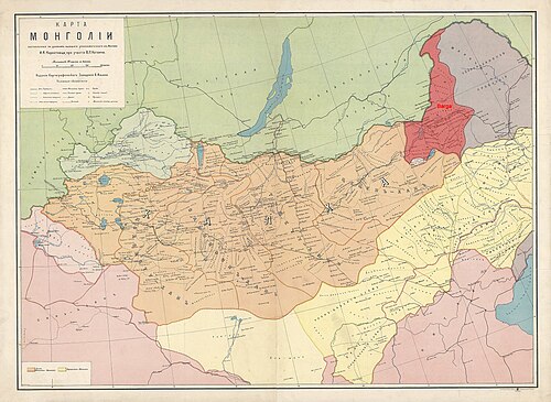 Oblast Barga - Vnitřní Mongolsko (1910)