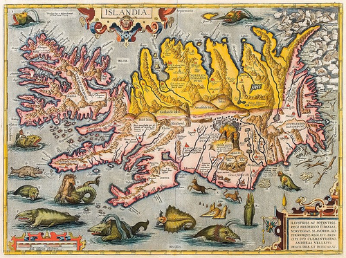 Island v historické kartografii