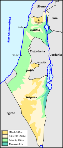 Izrael - Topografie