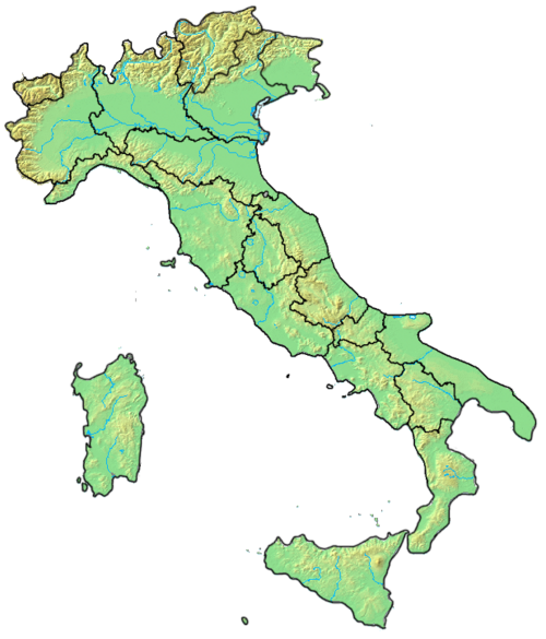 Mapa Itálie 2