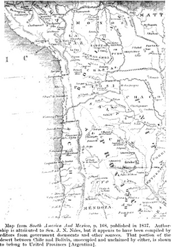 Mapa J.N. Niles 1837