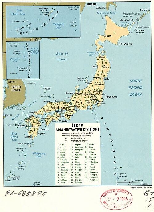 Správní rozdělení Japonska