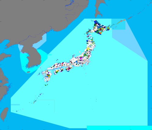 Mapa Japonska