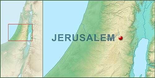 Mapa Jeruzaléma 2