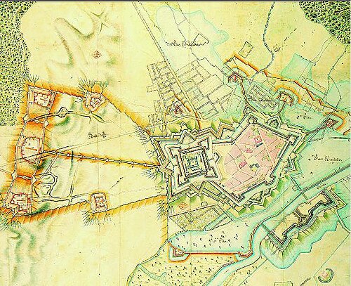 Jülich - Francouzi - plán 1805