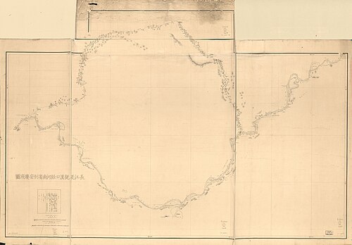 Japonská historická mapa Číny - Seika až Taian