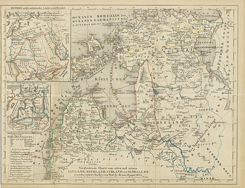 Mapa KRUSE(1846) str.655