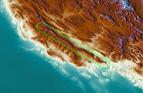 Kabir Kouh topografická 01