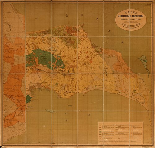 Poloostrov Apšeron, Baku 1800-1890