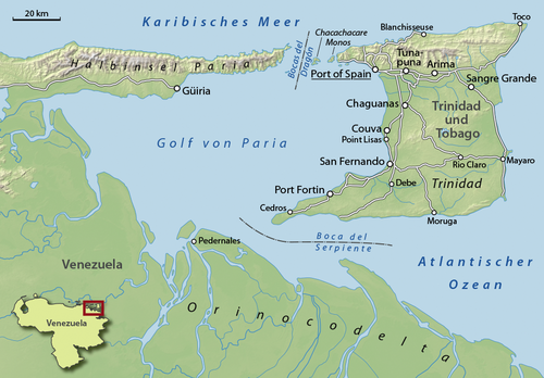 Mapa Záliv Pária