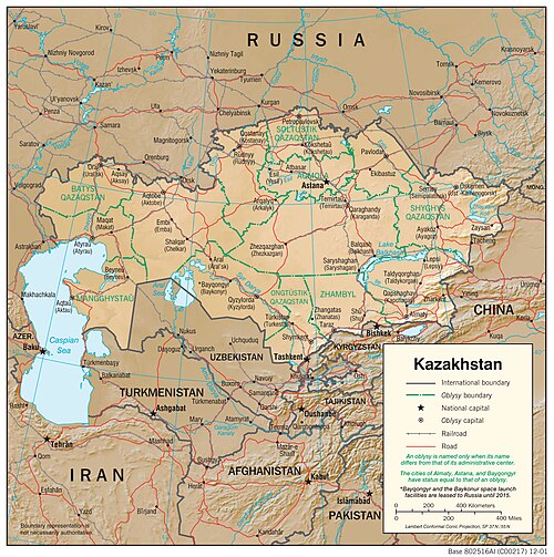 Fyzická geografie Kazachstánu