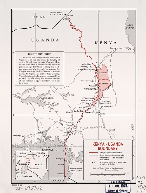 Hranice Kenie-Uganda. 8-69